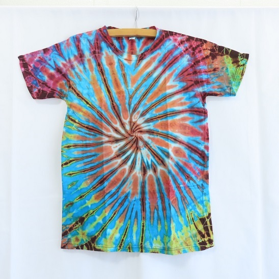 〓 新品 〓 M 〓 タイダイ染め Tシャツ 〓 エスニック アジアン フェス ヒッピー サイケ 男女兼用 タイダイ 染め おしゃれ 〓E737拍卖