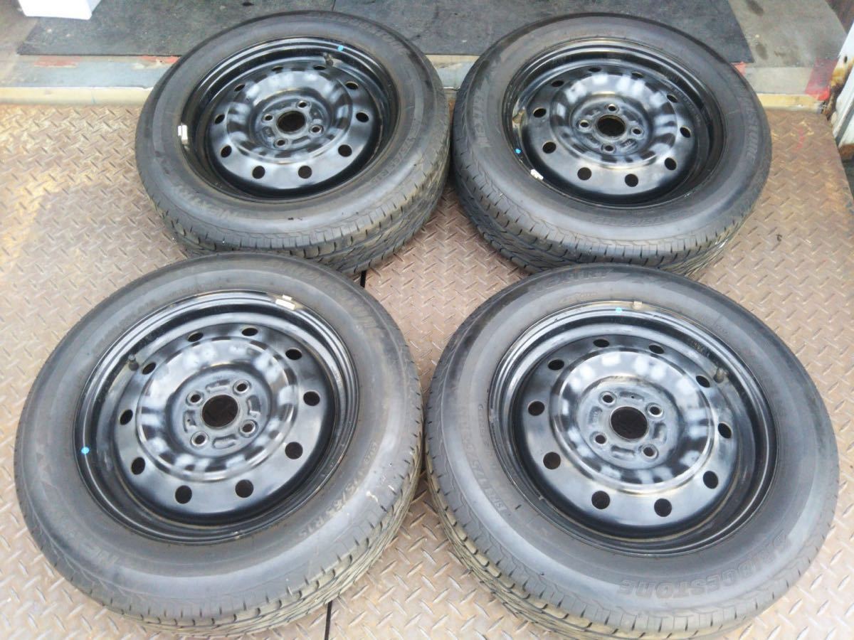 Y155 175/65R15 BRIGDESTONE ブリジストン NEXTRY 2015年 2014年 PCD100 4H 5J FIELDER フィールダー NZE164 4本セット拍卖