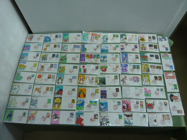 627◆FIRST DAY OF ISSUE 切手 日本切手 記念切手 まとめ 60枚セット◆未使用保管品◆ロ1拍卖