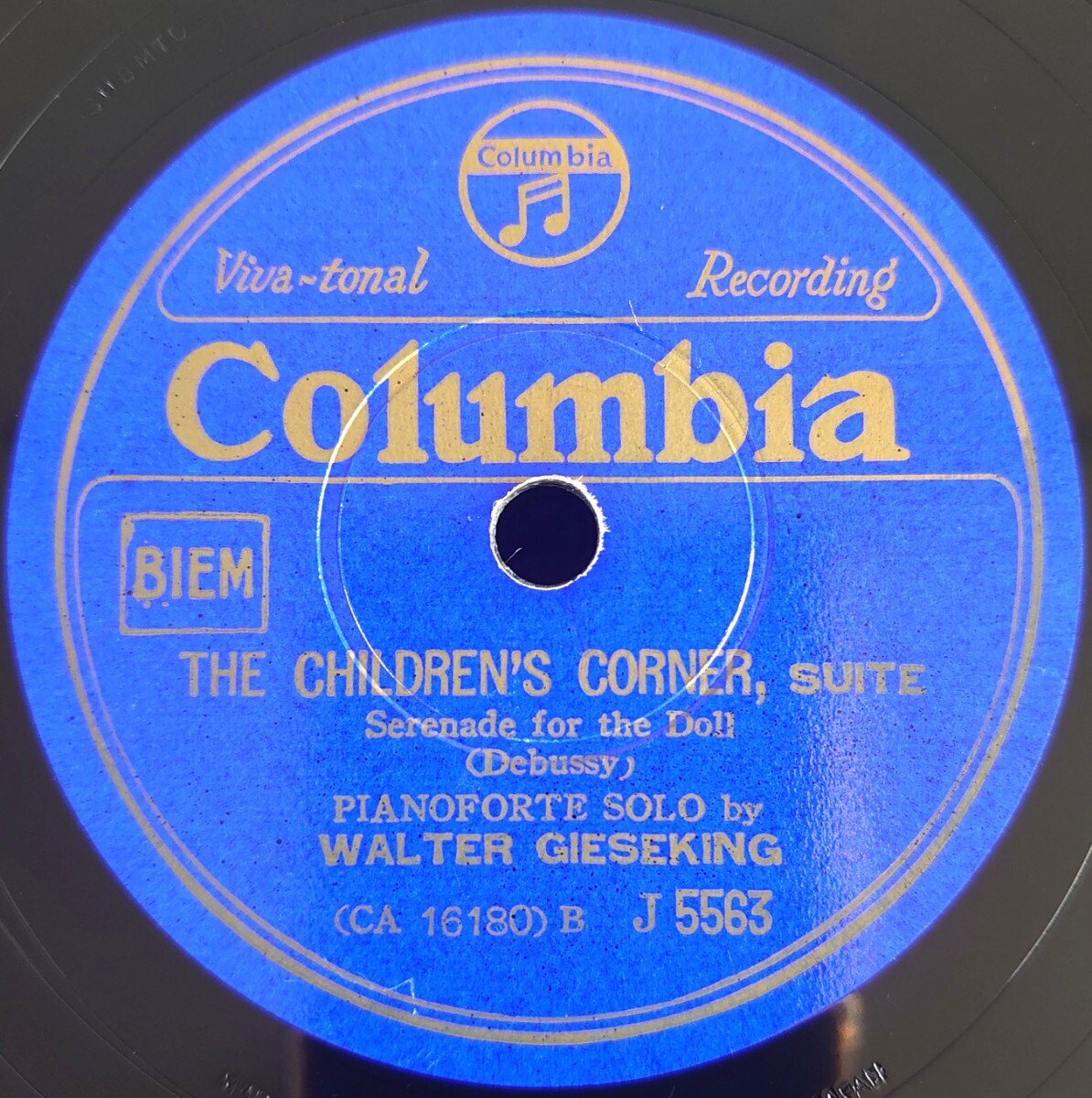 【SP盤レコード】THE CHILDREN’S CORNER,SUITE/Jimbo’s Lullaby/serenade for the Doll/WALTER GIESEKING-ヴァルター・ギーゼキング/美盤拍卖