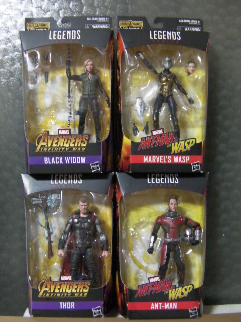ビルドパーツのみ欠品 未使用 マーベルレジェンド マイティ・ソー アントマン ブラックウィドゥ ワプス セット アベンジャーズ 拍卖