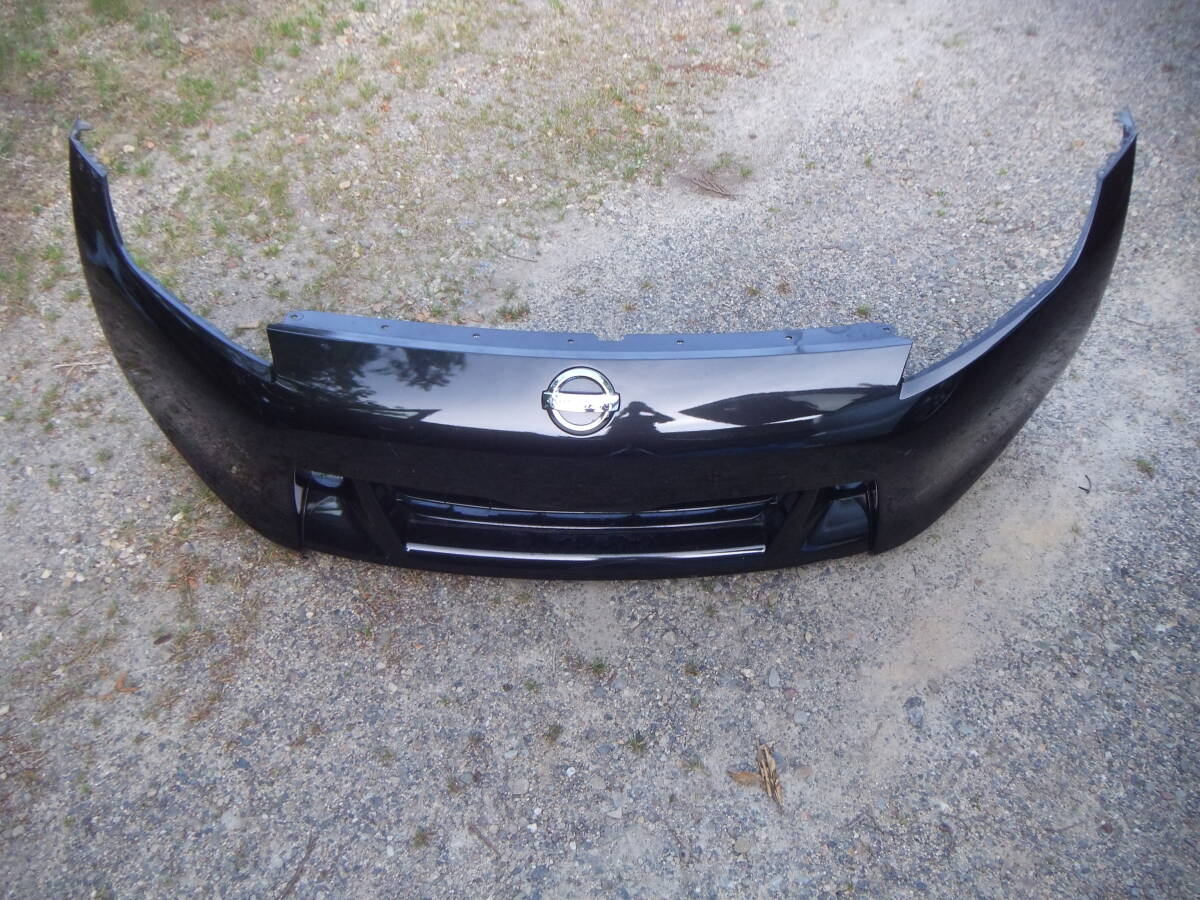 Z34 前期 フェアレディZ 純正フロントバンパー 黒 改 メタリック ★ 34Z 日産 NISSAN ワンオフ ナンバー オフセット拍卖