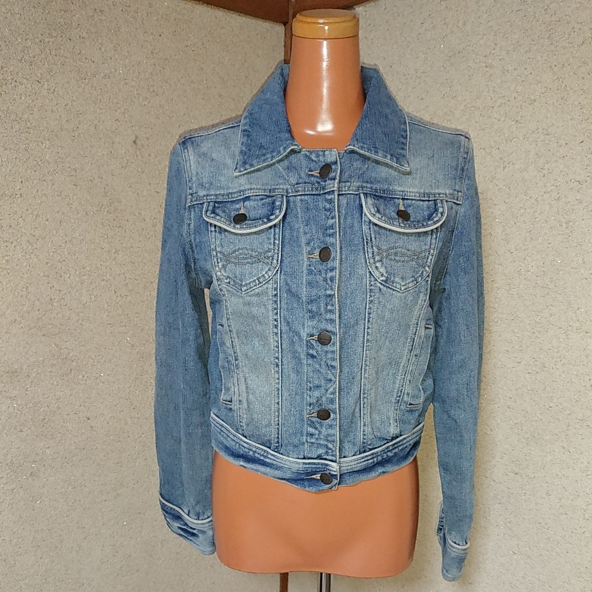 PRESQUE★TOUT ヴィンテージデザインがオシャレなデニムジャケット M ブルー Gジャン ジージャン拍卖