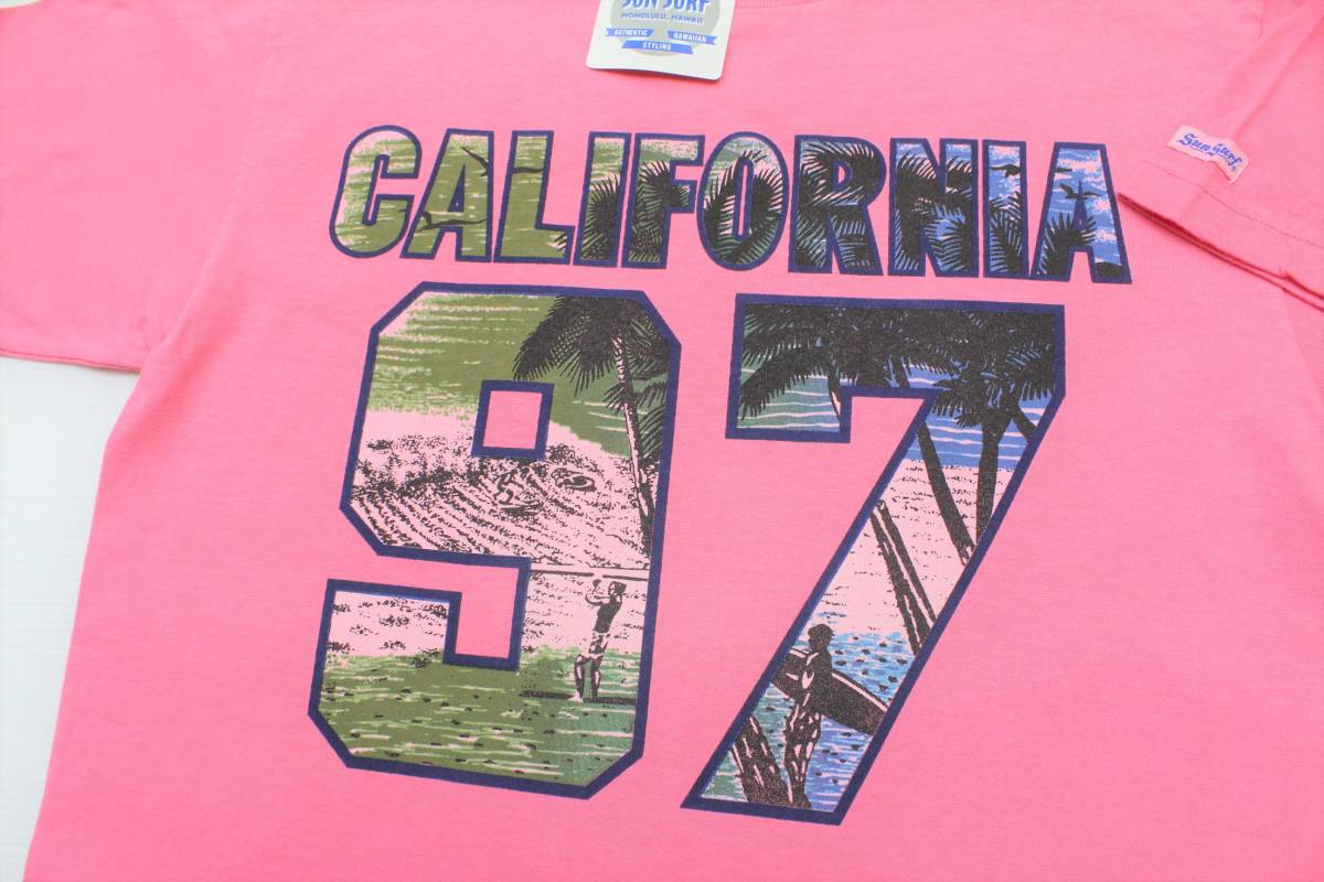 YTS83東洋Mカリフォルニア97CALIFORNIA半袖TシャツUSA製SUN SURFサンサーフ サーフ拍卖