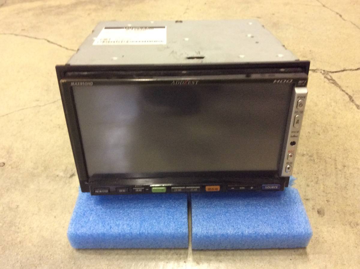 アゼスト ADDZEST ワイド7型 2DIN HDD/DVD/MD タッチパネルAV-Naviシステム MAX950HD SH2989xxx拍卖