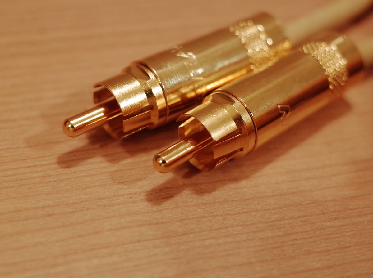 ★ 即決 ペア RCAケーブル 30cm 日立 SMX-4E5 LC-OFC NEUTRIK NYS352AG 金メッキ (L.R識別処理可)★拍卖