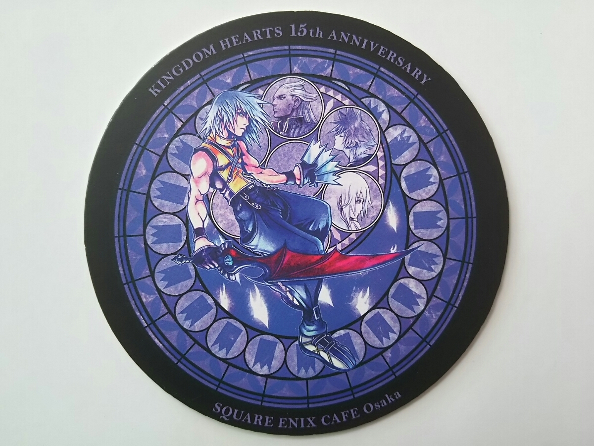 スクエニカフェ 大阪 キングダムハーツ KINGDOM HEARTS 特典 コースター リク ソラ ナミネ アンセム(ゼアノート) 非売品拍卖