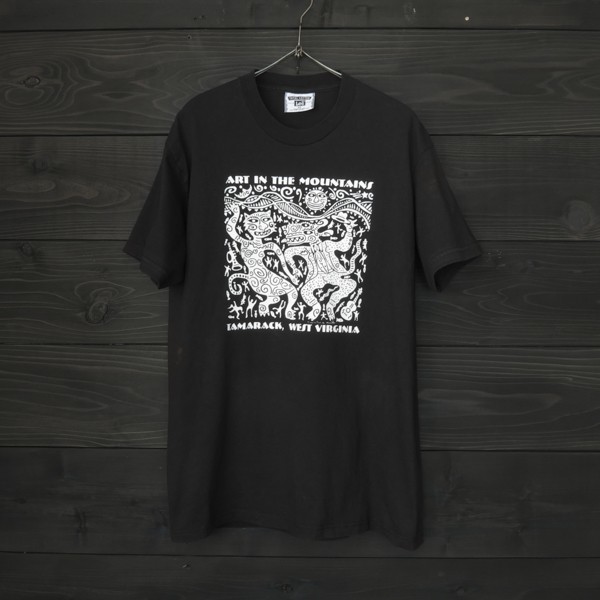 ★90's★LEE★リー★プリントT★ART★ブラック★M拍卖