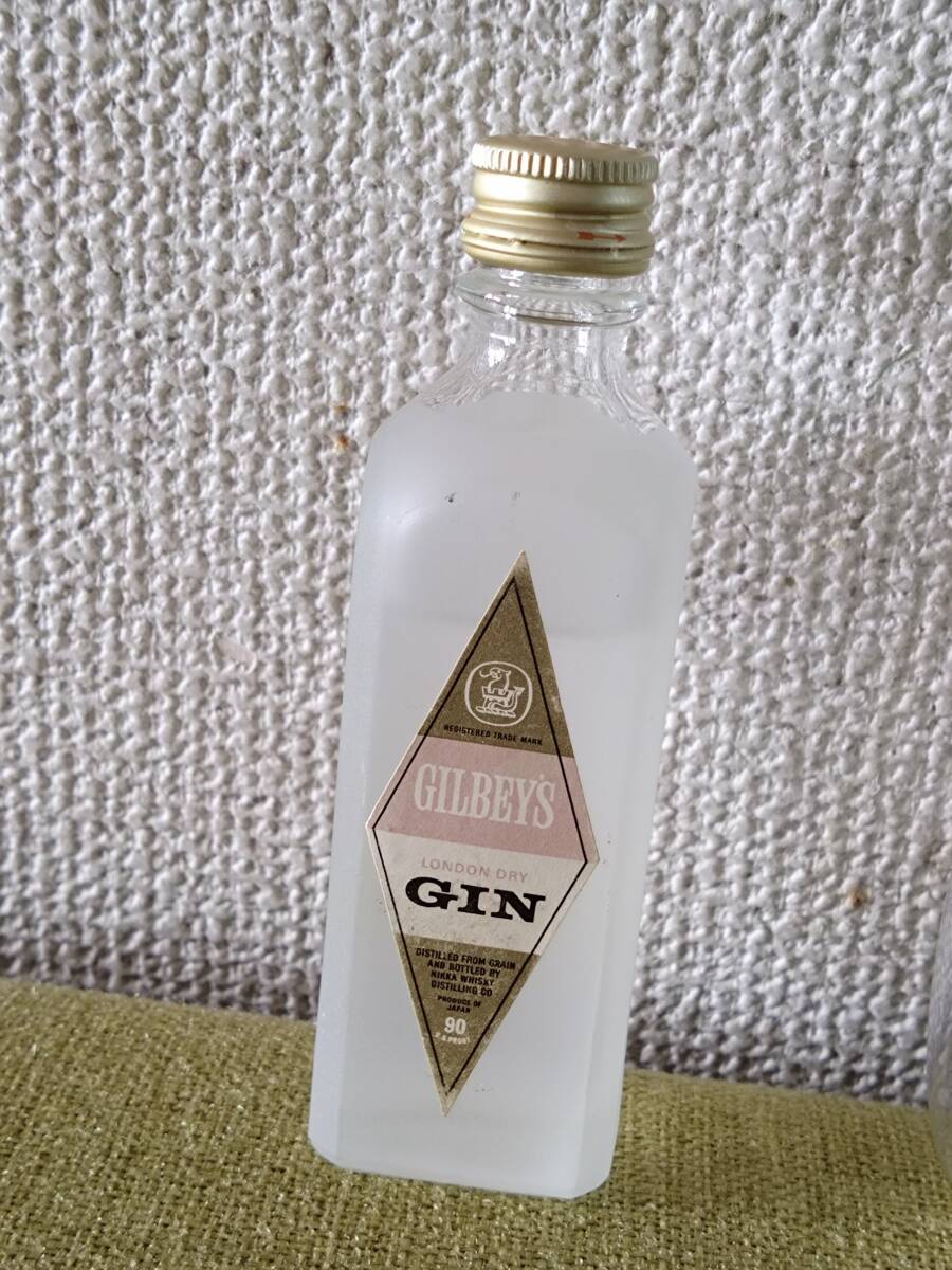 ◎古酒 ミニボトル ギルビー・ジン Gilbey`s Gin 50ml ニッカウイスキー拍卖