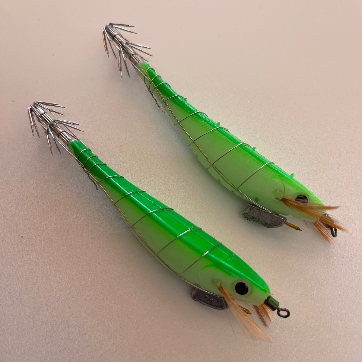 エサ巻き餌木 夜光グリーン S 緑 テーラー 餌木 スルメイカ ヤリイカ 剣先 ウキ釣り エギング 餌巻き おかっぱり 伊豆 拍卖