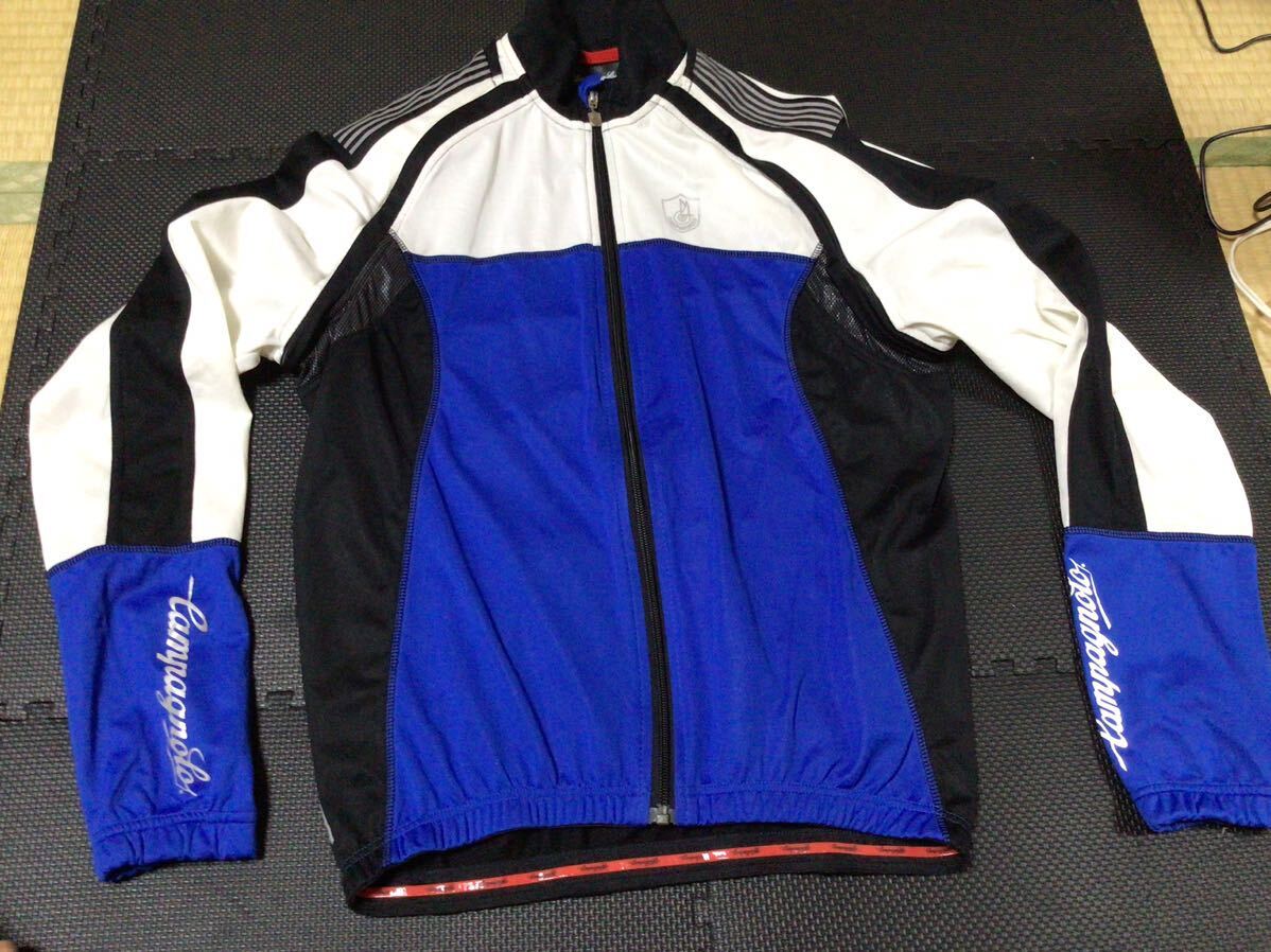 ビンテージ! Campagnolo カンパニョーロ 2WAY TEXTRAN LIGHT サイクリング 長袖 テクストラン ジャージ L クロアチア製 2008 COLLECTION拍卖