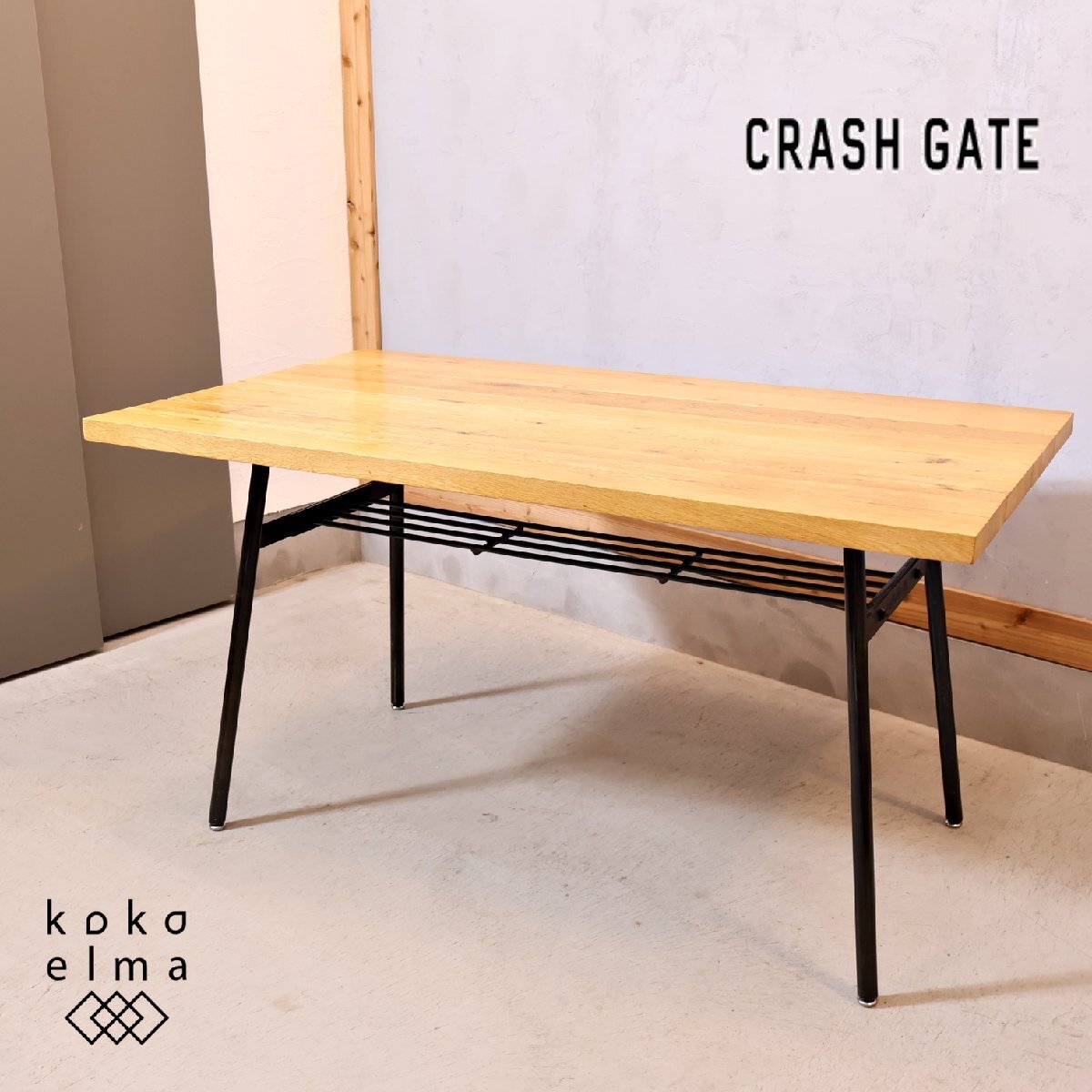 CRASH GATE クラッシュゲート knot antiques KOOPA クッパ オーク材 ダイニングテーブル インダストリアル ブルックリンスタイル EE333拍卖