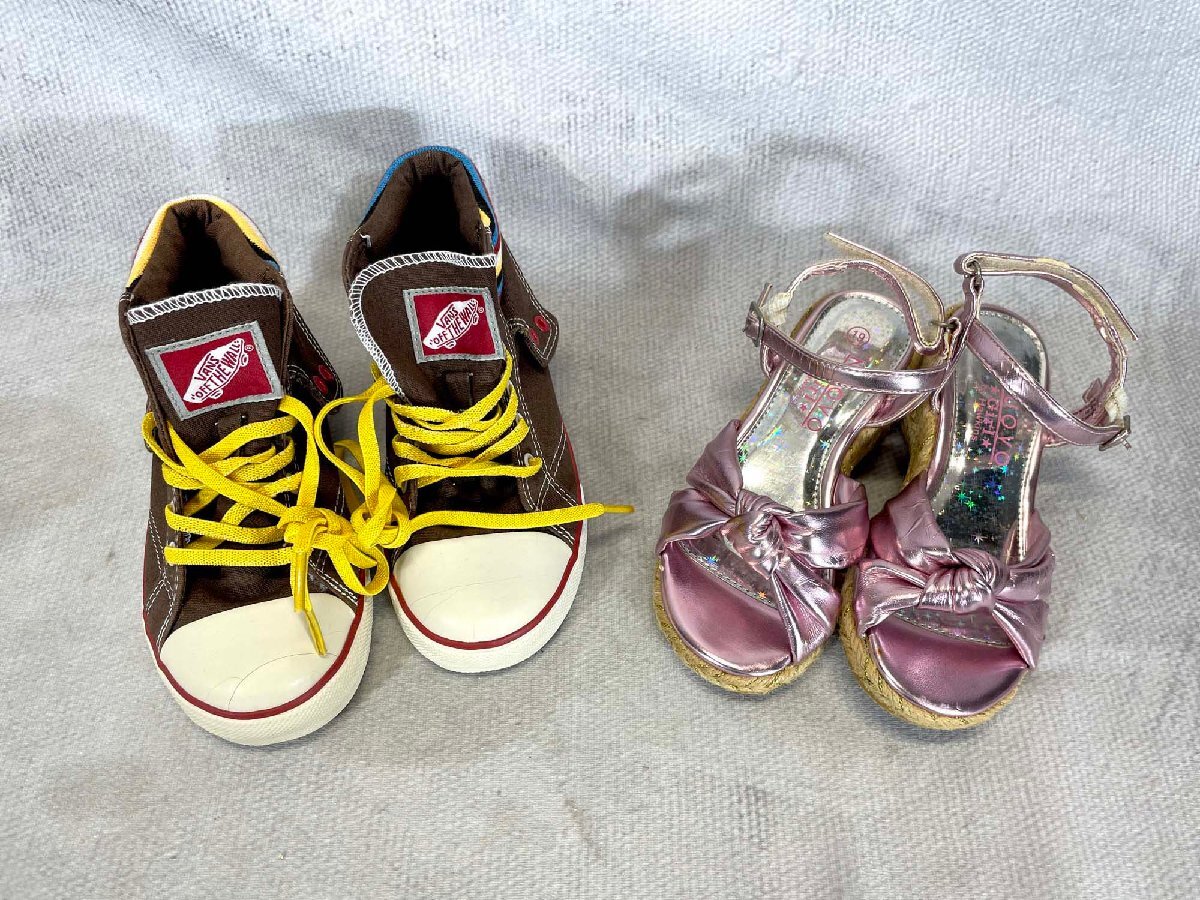 【福岡】子供用 スニーカー& サンダル◆子供靴◆キッズスニーカー◆19.0㎝◆モデルR展示品◆TS7438_Ts拍卖