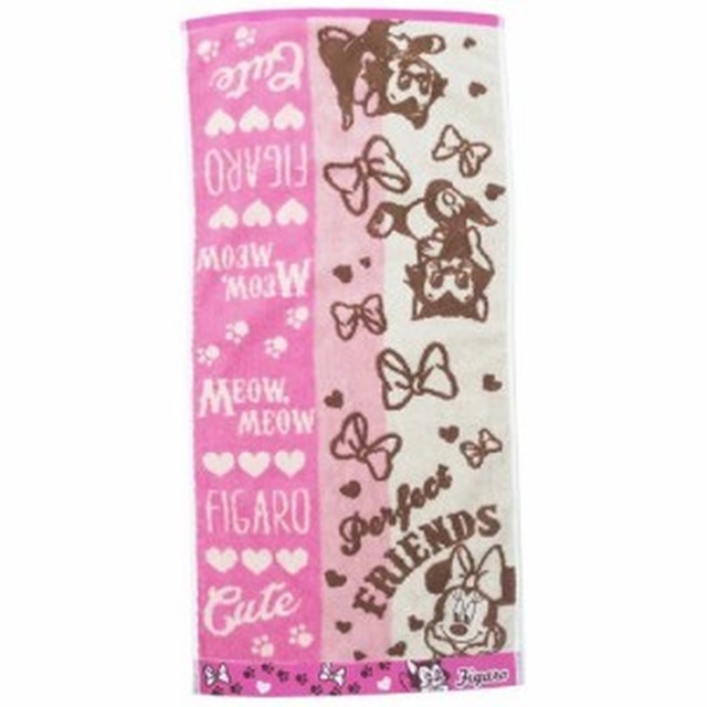 @【即決】◇フェイスタオル◇ディズニー / ミニーちゃん / フィガロ / ふわふわジャガードタオル / ミニーマウス / スポーツタオル /拍卖