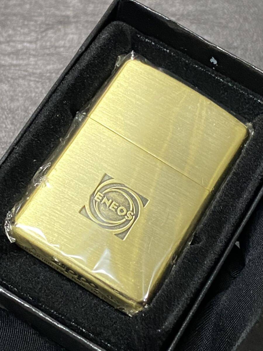 zippo ENEOS GOLD 前面刻印 希少モデル ヴィンテージ 2003年製 エネオス ゴールド ケース 保証書付き拍卖