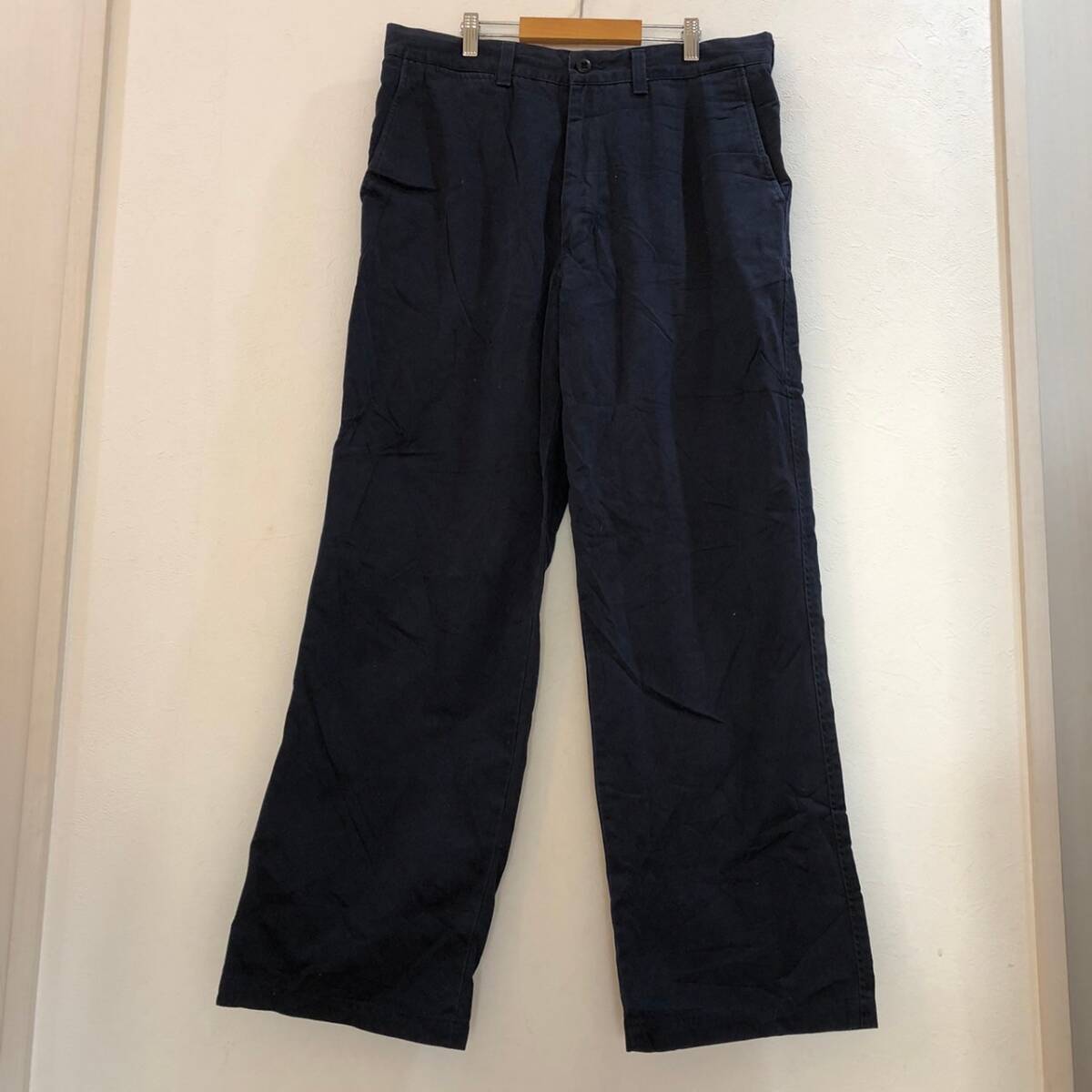 Schott/ スコット コットンパンツ ストレートパンツ ネイビー 紺 メンズ 34拍卖