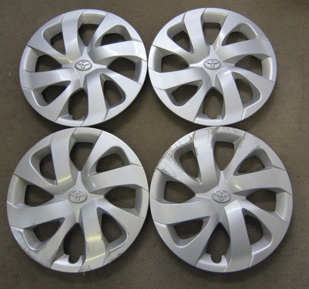 イ648☆トヨタ 170 シエンタ 15インチ ホイールキャップ 4枚 アクアなど拍卖
