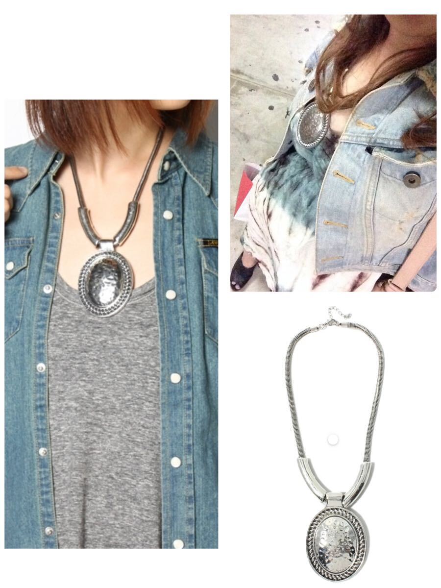 新品goa シルバービックモチーフNCペンダントトップボリュームネックレス 重厚感 アクセサリー拍卖