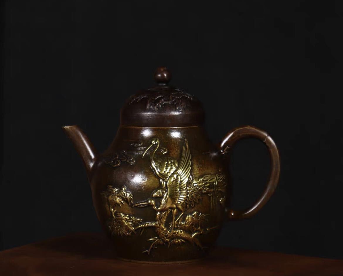 中国唐物 中国古玩急須 乾隆年製茶壷 煎茶道具 骨董品拍卖