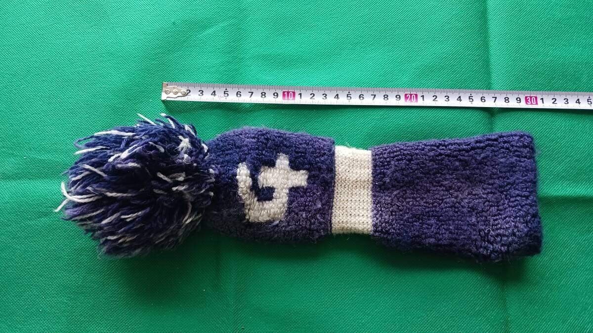 ★★ゴルフ ニットもこもこ ヘッドカバー 4W用 (紺)E37拍卖