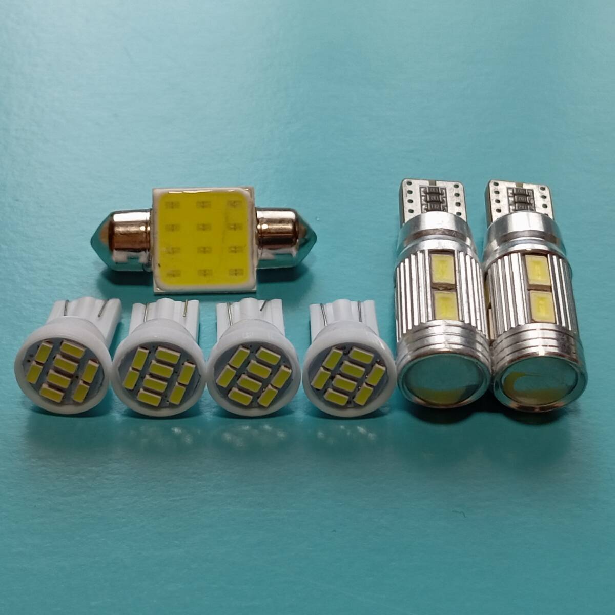 MR92S MR52S ハスラー 超爆光! T10 LED ルームランプ バックランプ ポジション球 ナンバー灯 7個セット /10/8/t31拍卖