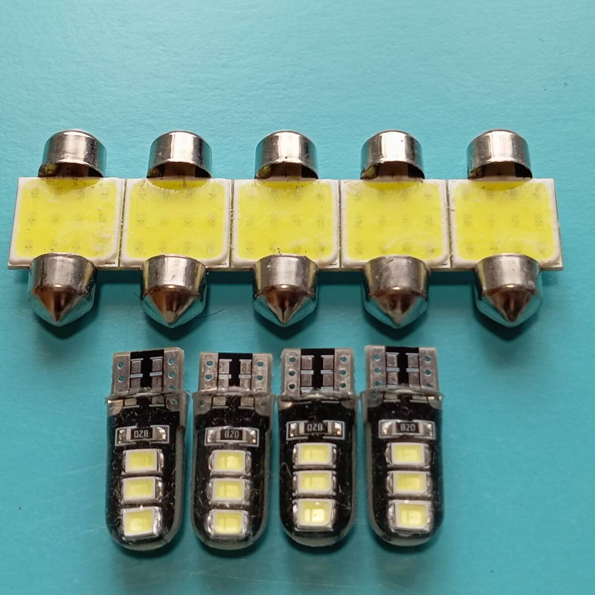 T31 エクストレイル(サンルーフ無車) 爆光!T10 LED ルームランプ ナンバー灯 スモール 9点セット ホワイト 日産 /t31/6拍卖