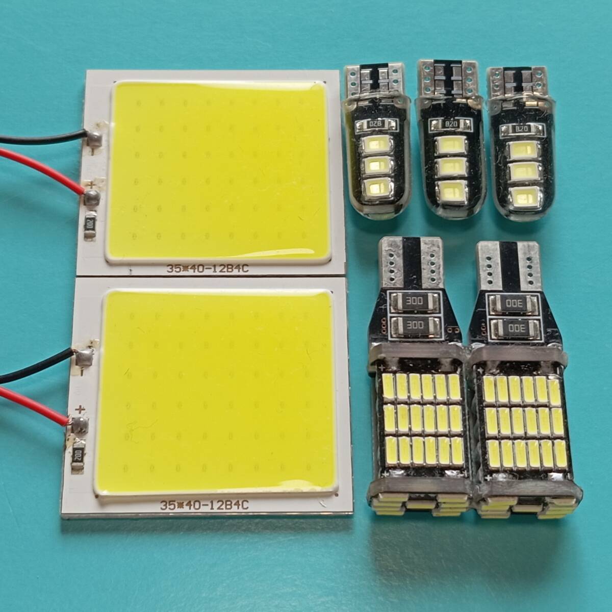 爆光! ルークス ML21S T10 LED COBパネル ルームランプ ポジション ナンバー灯 バックランプ 7個セット ホワイト 日産 /45/6/c48拍卖