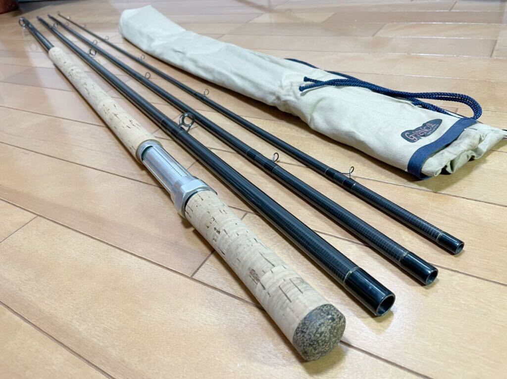 ★即決! 稀少 G-SENCE Edge 18'00 ST #13 4ピース 美品! 袋つき 大河川 サーモン イトウに Go Ground ショップオリジナルロッド★拍卖