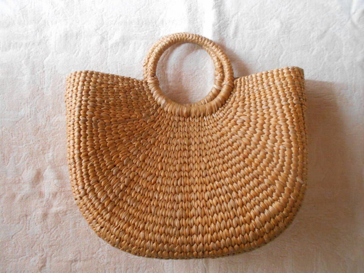 バリ島土産 籐かごバック USED拍卖