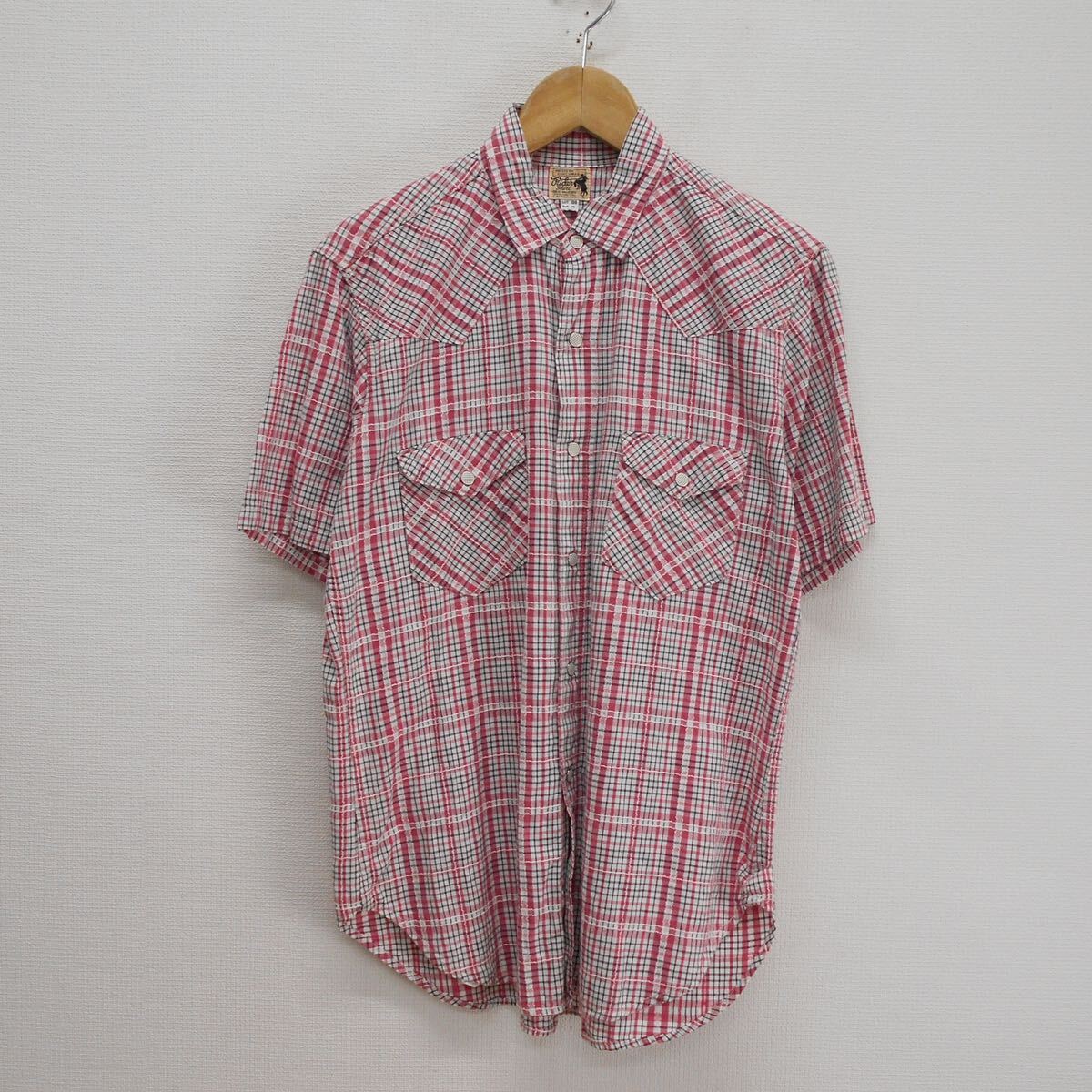 JOE McCOY ジョーマッコイ 109 半袖ウエスタンシャツ チェック 15 10116597拍卖