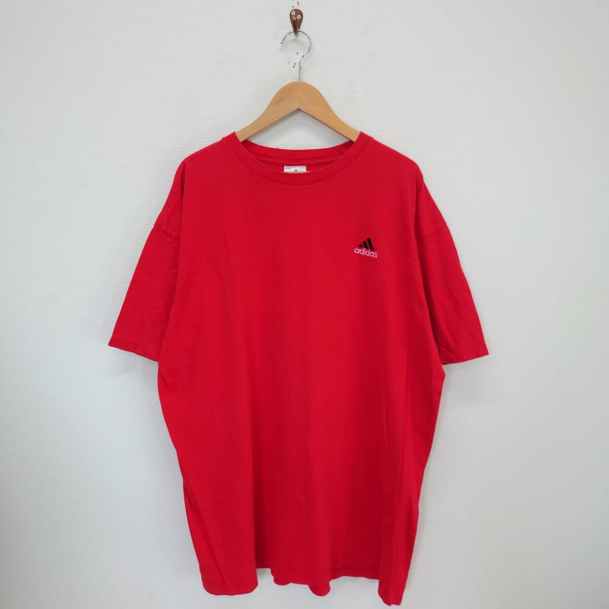 adidas アディダス 半袖 Tシャツ ワンポイントロゴ 90’s コットン メンズ XL 10112142拍卖