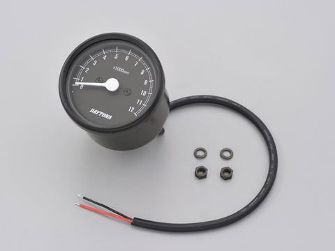 デイトナ DAYTONA 機械式タコメーター φ60 12000rpm ホワイトLED照明 ブラックボディ/ブラックパネル 15630拍卖