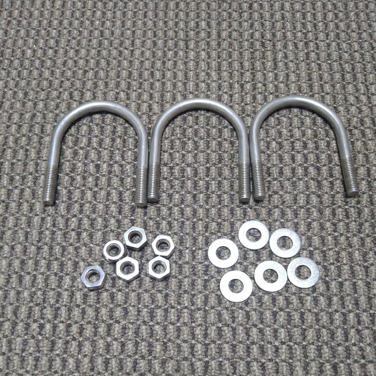 ジャンク品/長期保管品/メーカー不明/Uボルト/M10×40A/1-1/2・3個セット拍卖