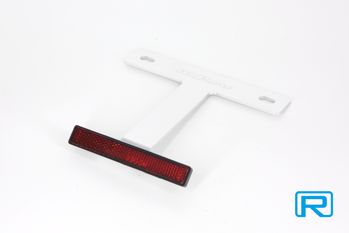 ★送料込み★車検対応 スリム アルミステーリフレクターKIT シルバー ネコポスで発送拍卖