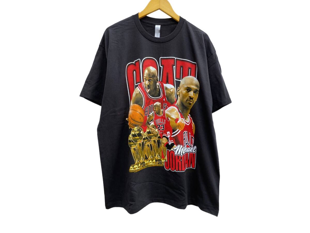 THREADS ON DEMAND (スレッドオンデマンド) JORDAN マイケルジョーダン MJ GOAT フォトTシャツ 半袖 XL ブラック メンズ/009拍卖