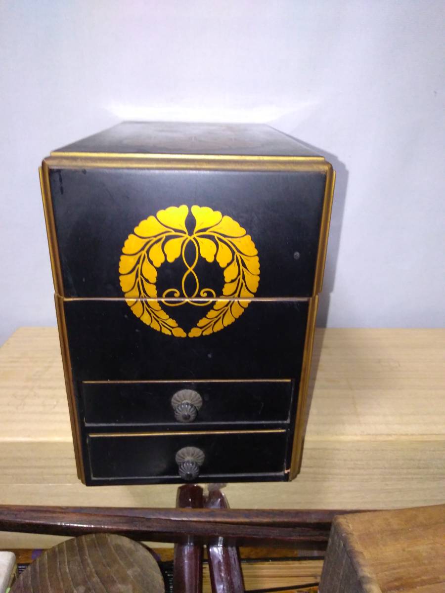 寺院用 木製 黒塗 銅寺院 家紋 水滴 仏具 仏教美術拍卖