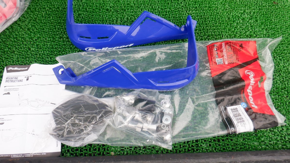 新品!POLISPORT☆ポリスポーツ☆ナックルガード☆ナックルバイザー☆ブルー☆左右セット☆YZ/XL/LX拍卖