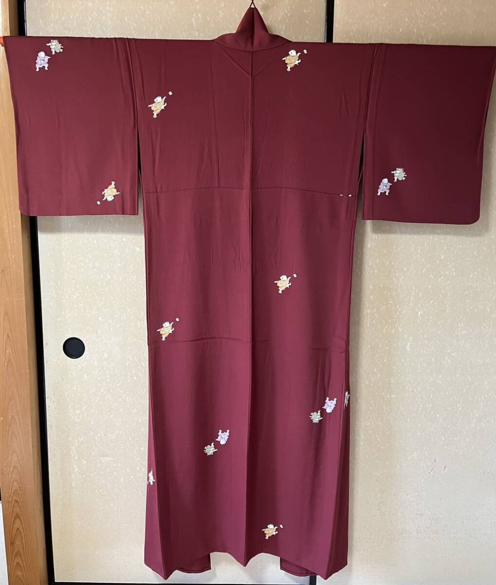小柄な方 小紋 パールトン加工拍卖