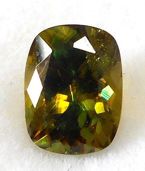 新品 天然スフェーン 1.35CT カラット 大粒 綺麗 極上 格安 希少 宝石 ルースグリーン グランディディエライト アウイナイト トルマリン拍卖