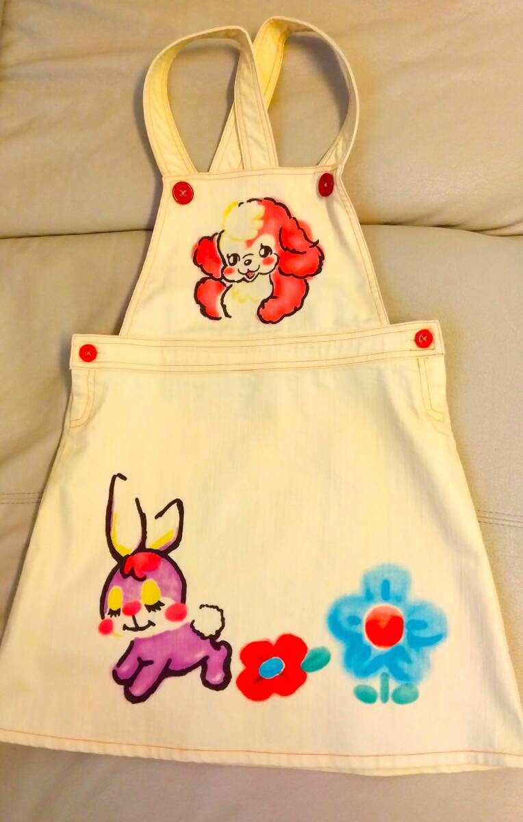 レトロ かわいい サロペットスカート ジャンパースカート(120)拍卖