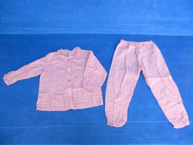 【お買得】★西松屋★女の子用長袖パジャマ上下セット ピンク 120サイズ拍卖