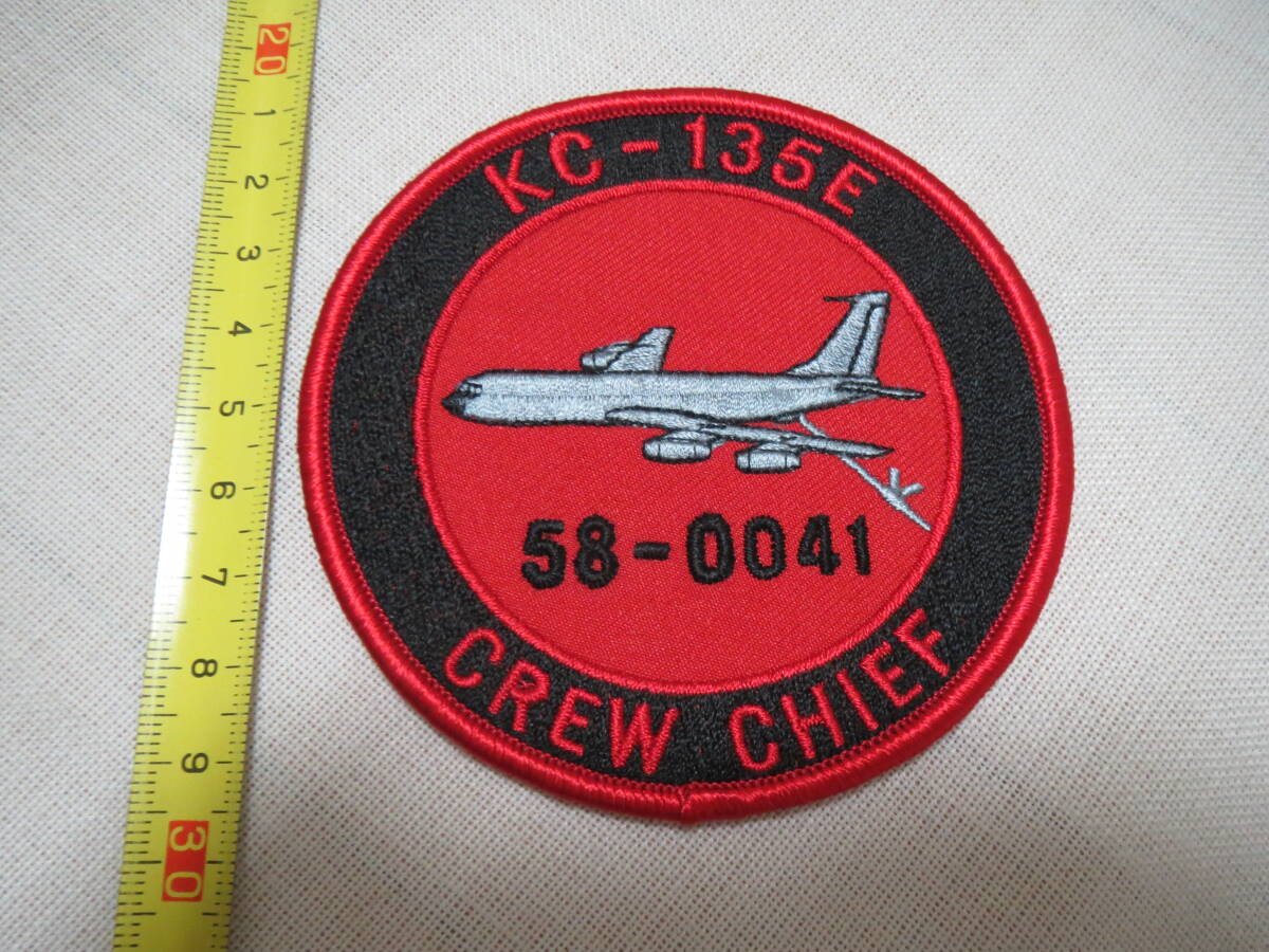 米軍放出品 KC-135E CREW CHIEF 58‐0041 ワッペン 刺繍 横田基地拍卖
