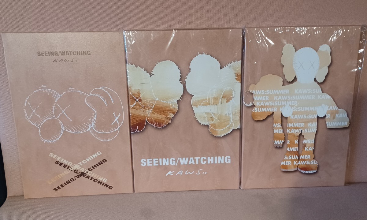 KAWS SEEING / WATCHING SUMMER パネル 3枚セット 400×600拍卖