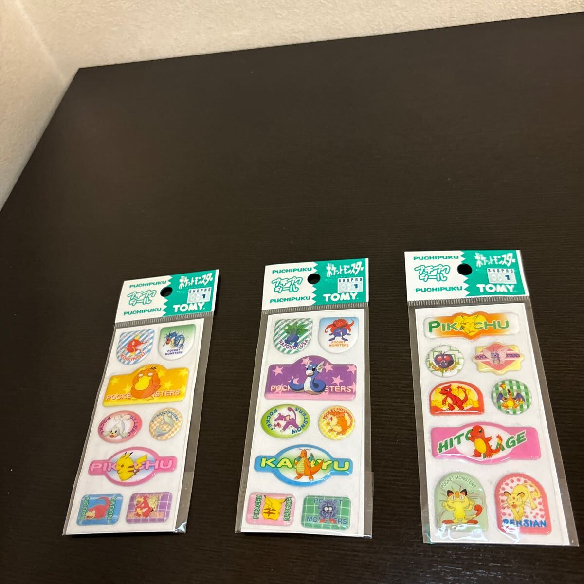 プチプク シール TOMY 未使用 3種 ヤドン コダック コイキング 他 ポケモン ポケットモンスター拍卖