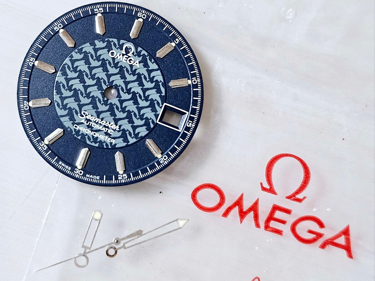 OMEGA オメガ Seamaster ジャック・マイヨール 文字盤・3針セット【2500.80】正規品パーツ拍卖