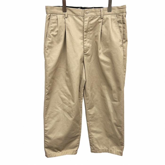 ディッキーズ Dickies チノパンツ テーパード 2タック ジップフライ ロゴパッチ ロング ボトムス ポリエステル×綿 34 ベージュ メンズ拍卖