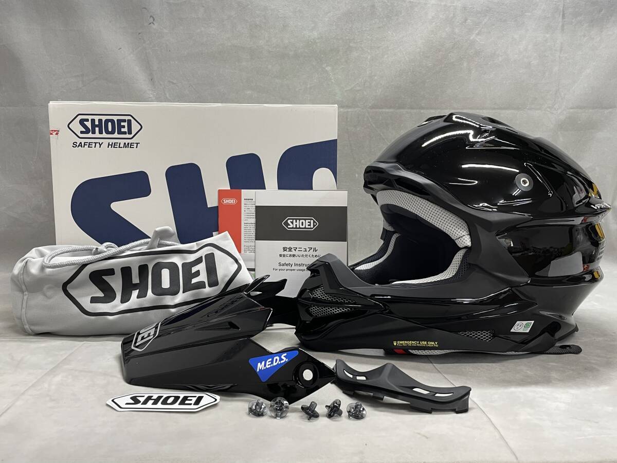 5#A/4958 SHOEI ショウエイ VFX-WR オフロード ヘルメット マットブラック 2021年製 サイズ XL 未使用品 120サイズ拍卖