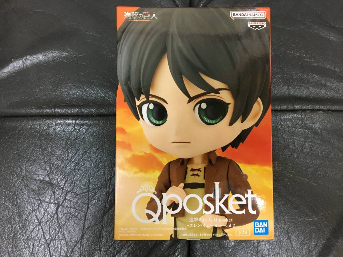 ★未開封・新品!★進撃の巨人 Q posket「エレン・イェーガー Bカラー フィギュア」 BANPRESTO (奥棚3段目保管)拍卖