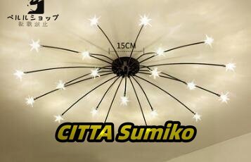 華麗 インテリア 流れ星 21灯 シーリングライト LED ペンダントライト ランプ 天井 照明器具 シャンデリア拍卖