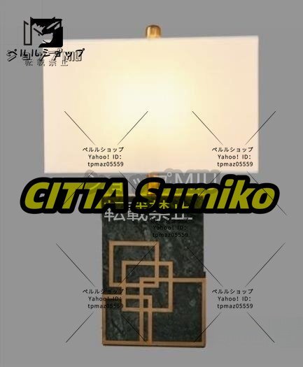 美品クリエイティブインテリア ナイトスタンド デザインランプ 間接照明 テーブルライト モダンランプ ブラック 大理石拍卖